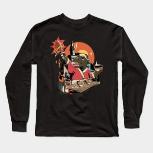 Godzilla Cooking Ramen Long Sleeve T-Shirt